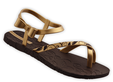 Zlatne sandale Ipanema